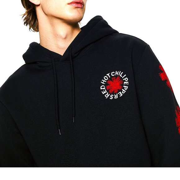 Red Hot Chili Peppers Asterisk Logo punk rock HM Official Hoodie L NWT - Picture 3 of 7